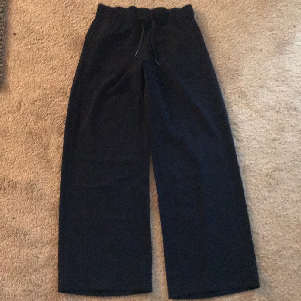 On the Fly Pant Wide Leg sz 6 midnight navy Woven